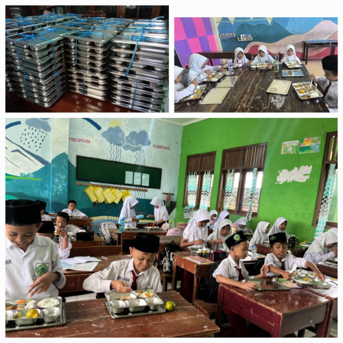 Program Makan Bergizi Resmi Bergulir di MI Salafiyah Warulor